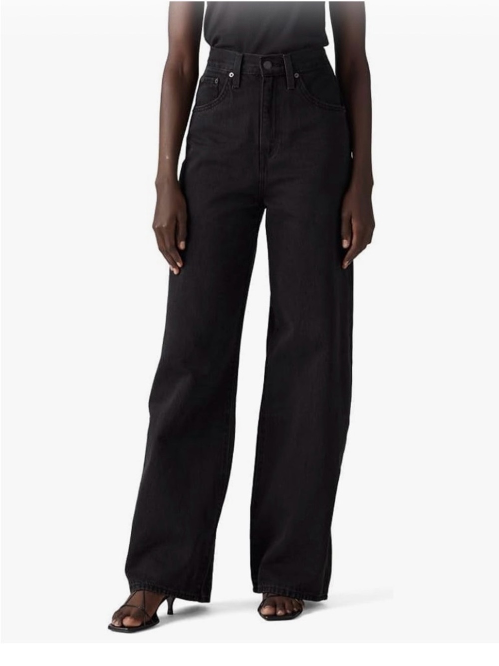Levi’s cinch Waist Wide Leg Jeans - Black (off black) size 29